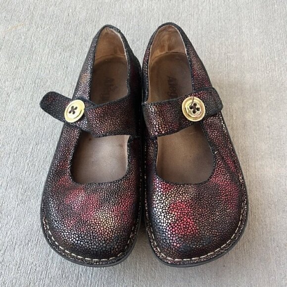 Alegria Paloma Brown Pebble Mary Jane Clog Size 37 - Picture 8 of 10